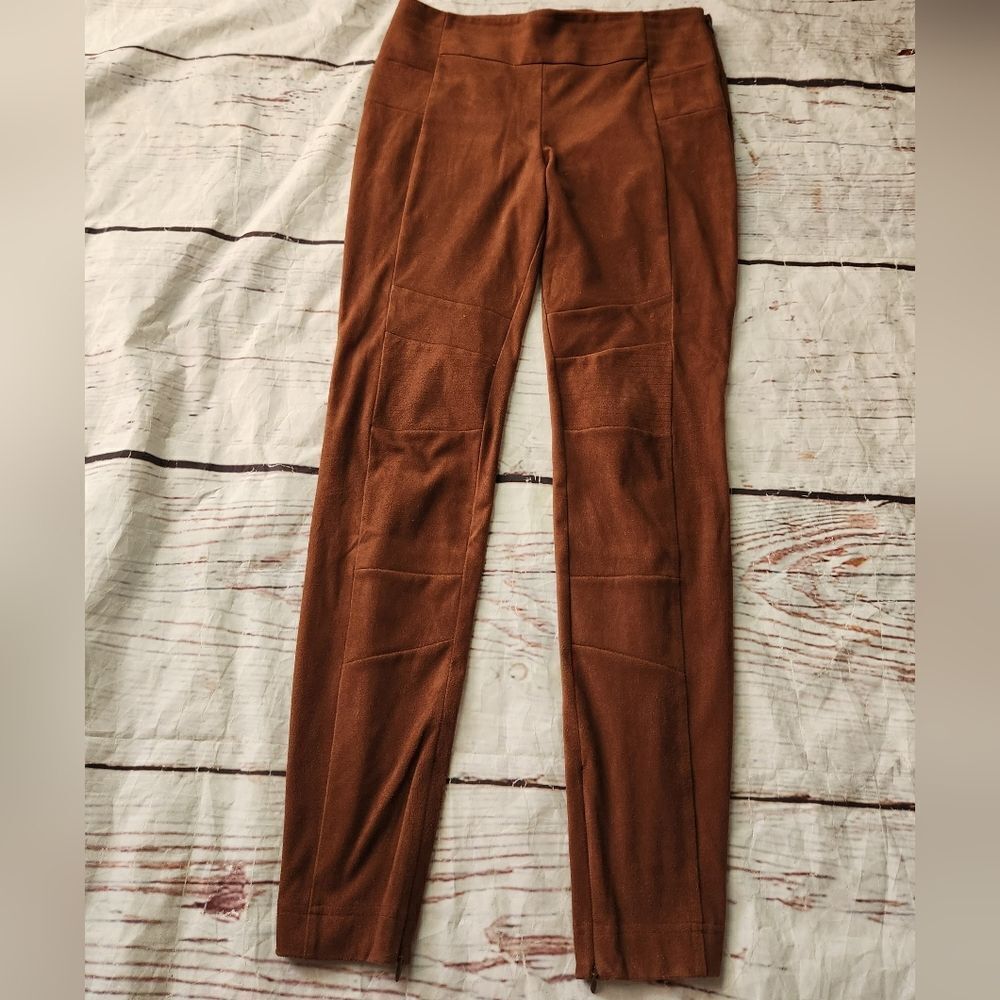 Sundance Faux‎ Suede Moto Luxe Dream Leggings Size 4